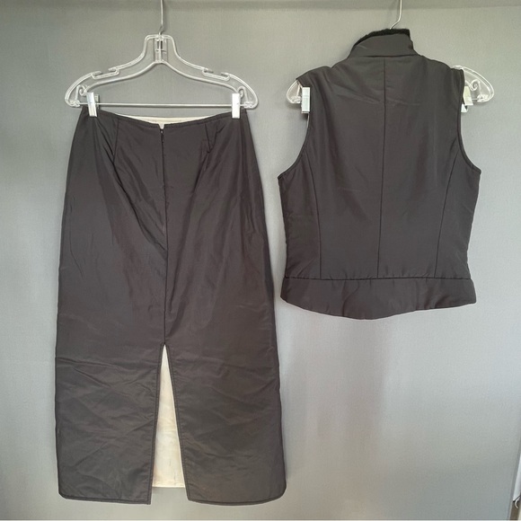 Mexx plush winterized maxi skirt and plush vest set - Picture 5 of 16